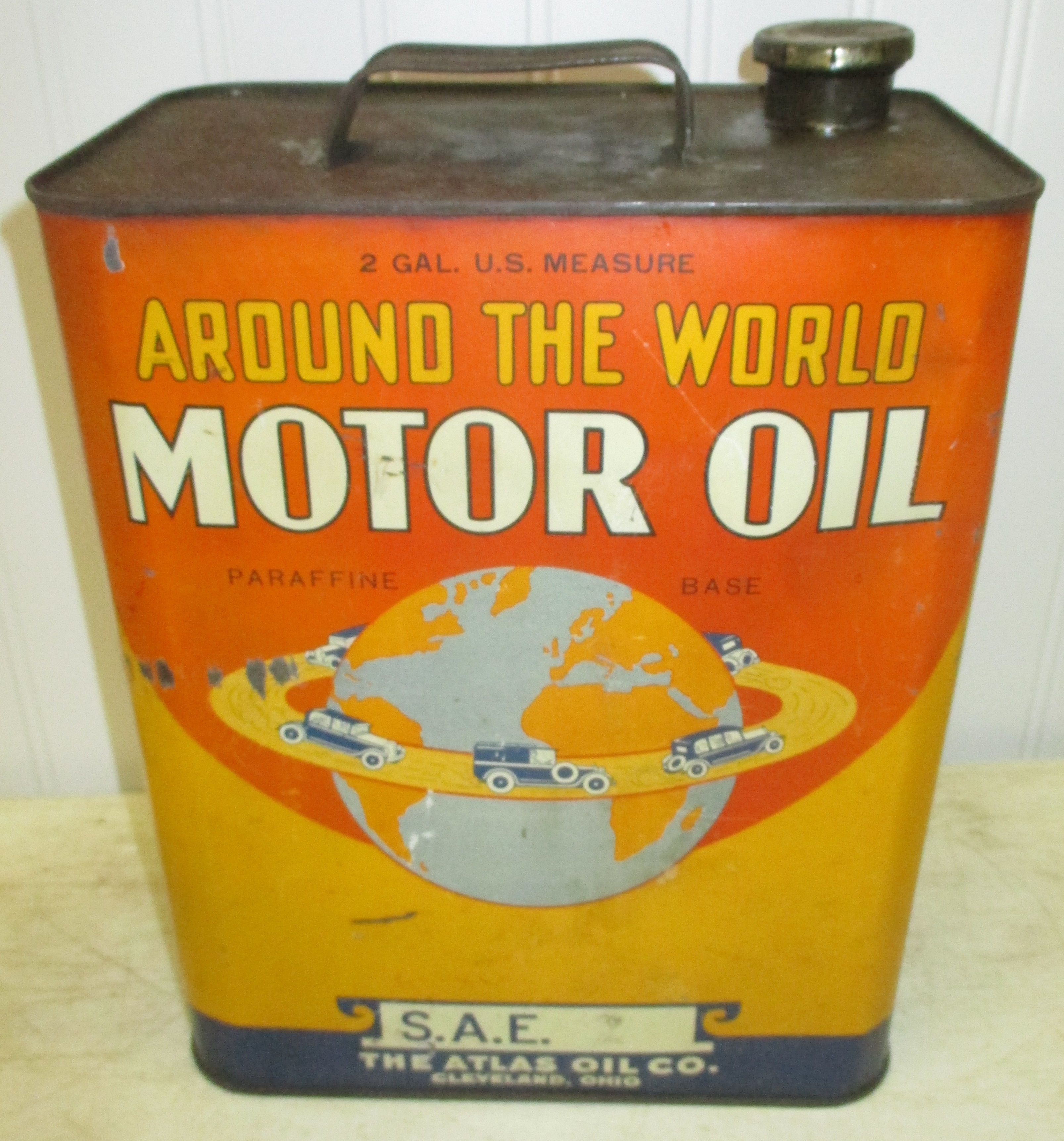 Around The World Atlas Oil Can