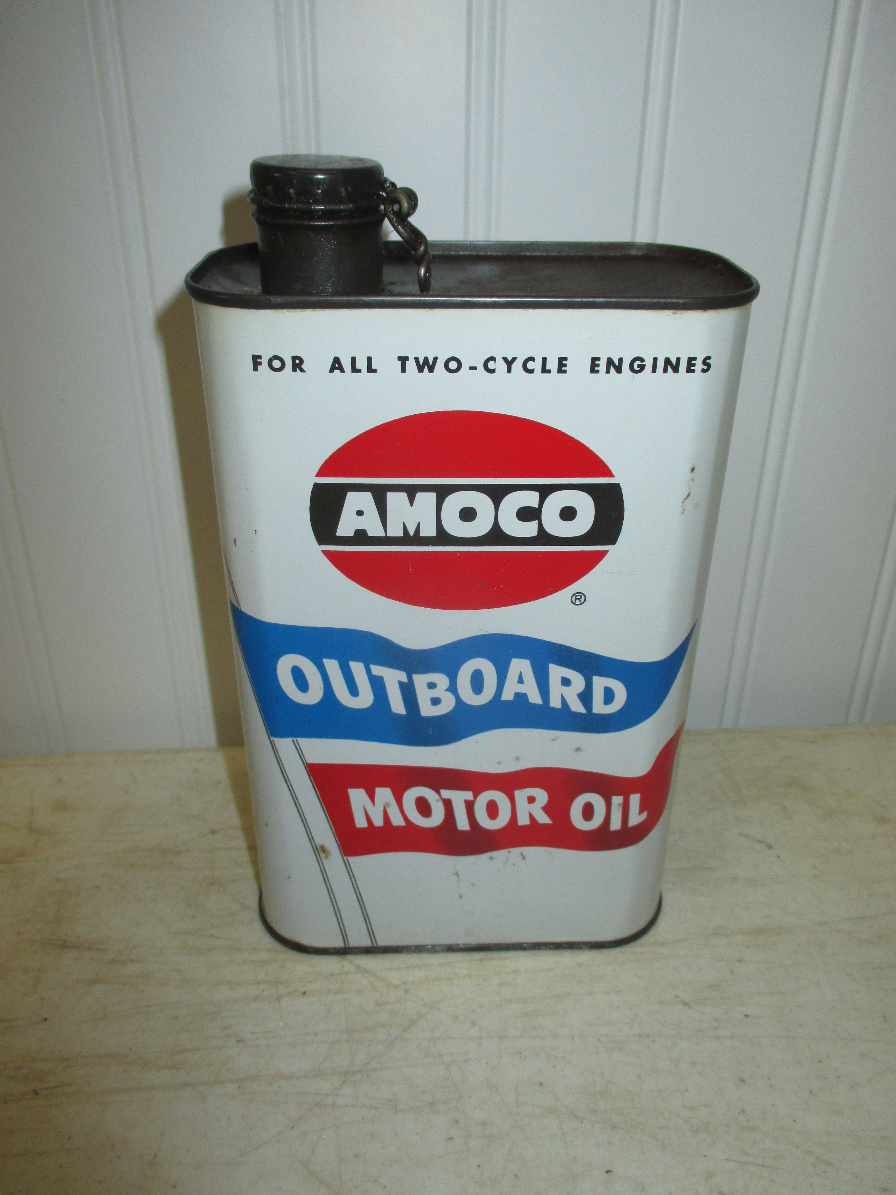 Amoco Outboard Oil Can