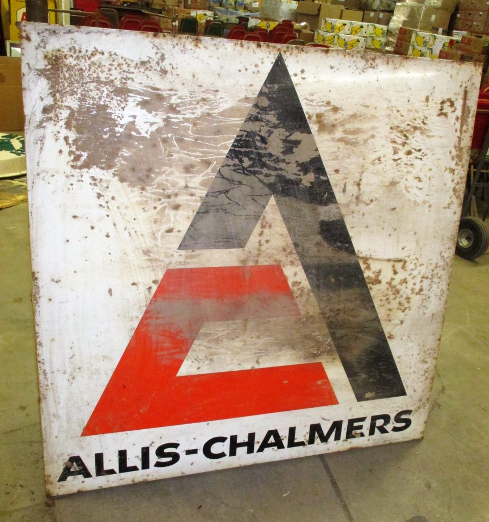 129: Allis Chalmers Tin Sign
