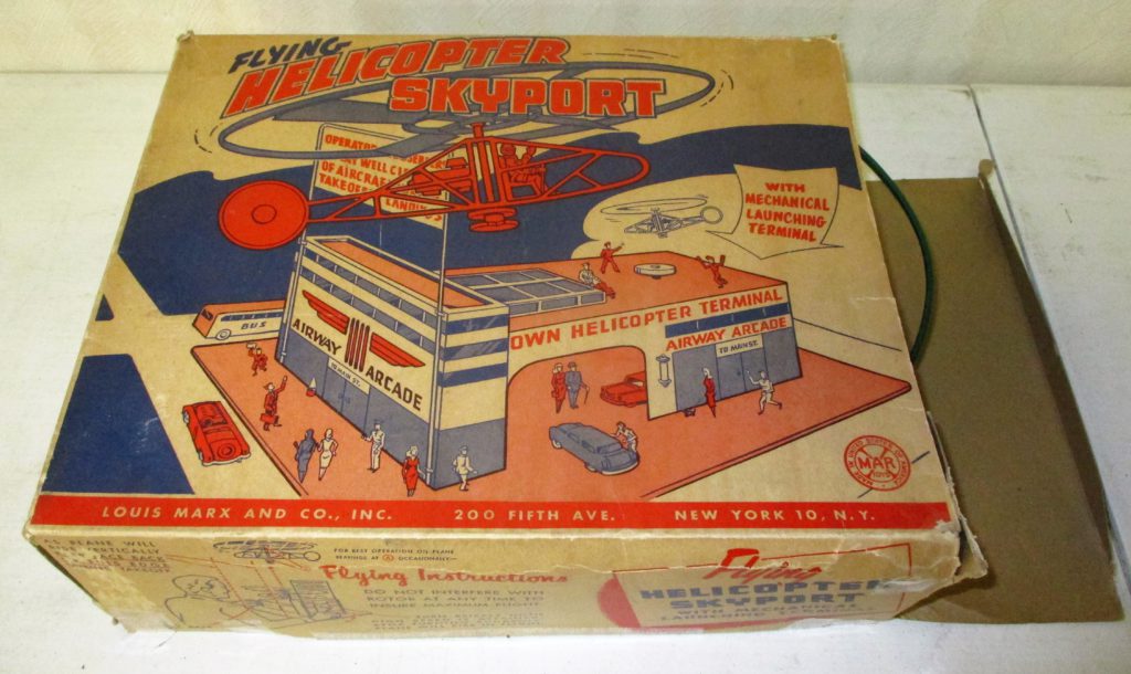 146: Marx Flying Helicopter Skyport Original Box