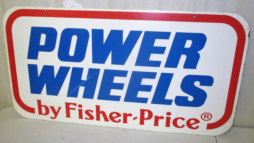 34: Fisher Price Power Wheels Wooden Sign