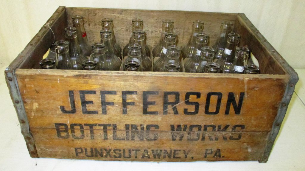 46: Jefferson Bottling Crate And Bottles
