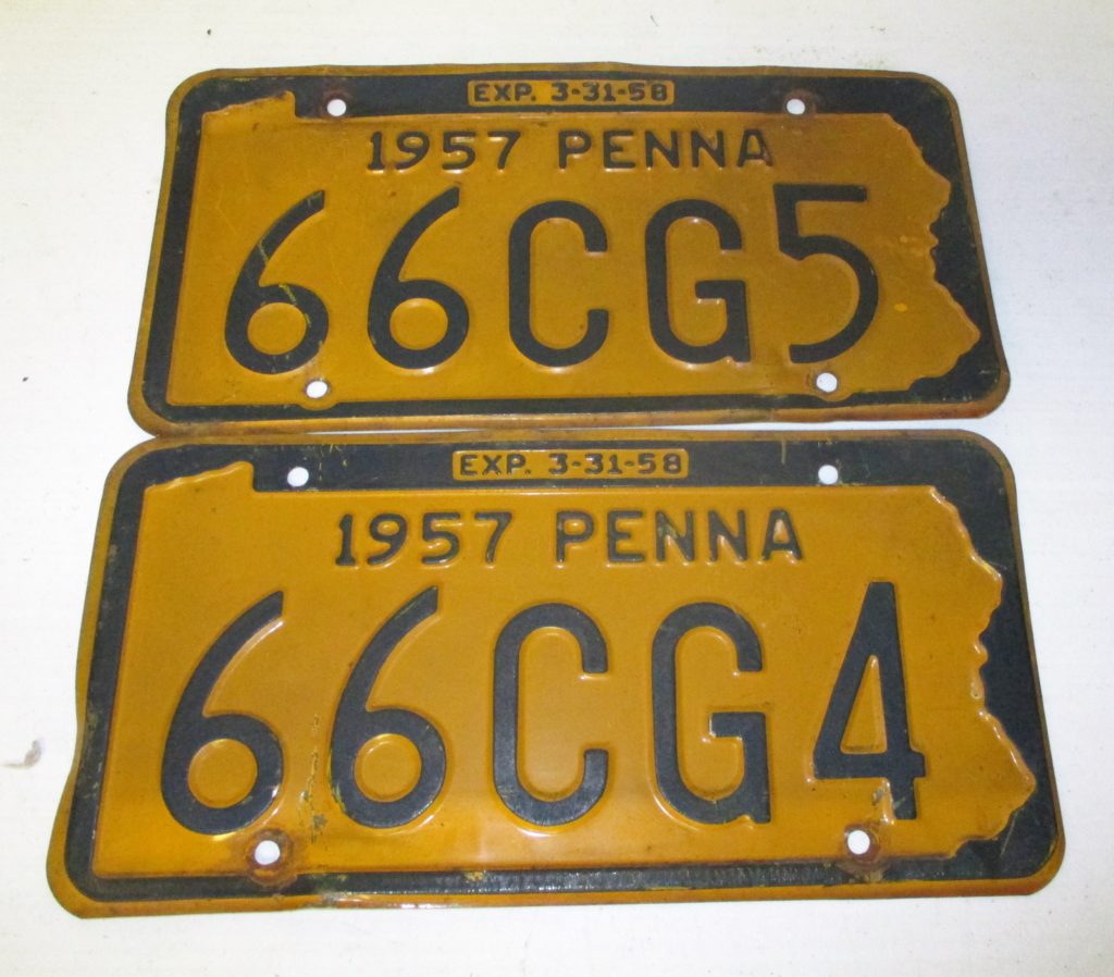 51: 1957 License Plates