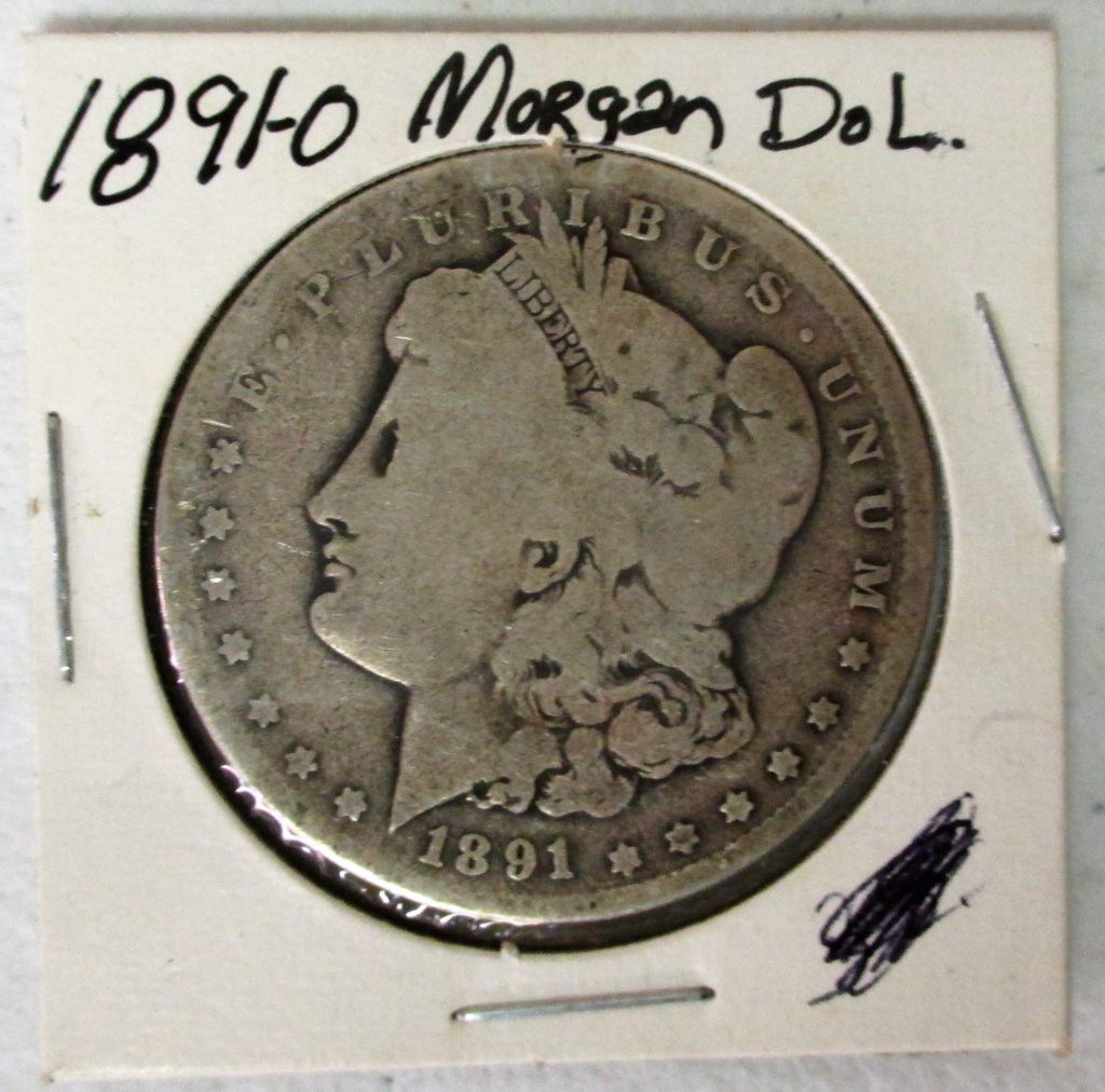 54: 1891 O Morgan Silver Dollar