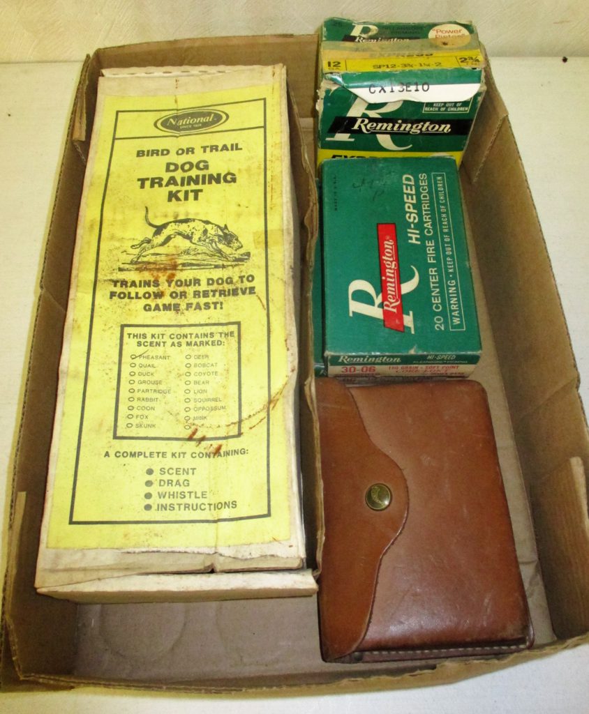 65: Vintage Ammo And Dog Training Kit