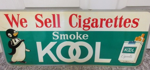 We Sell Cigarettes Smoke Kool Sign