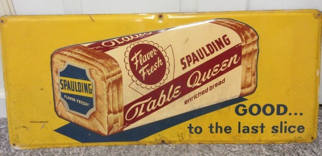 Spaulding Table Queen Bread Sign