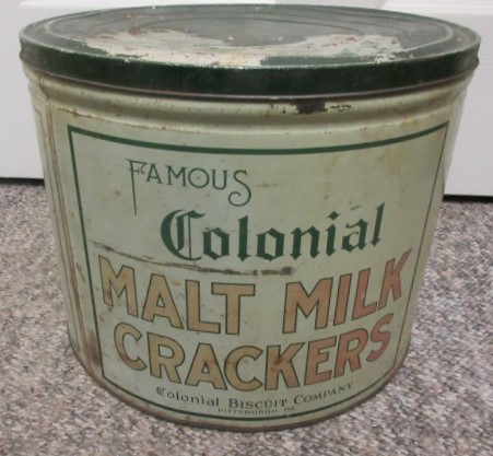 Colonial Malt Milk Crackers Tin