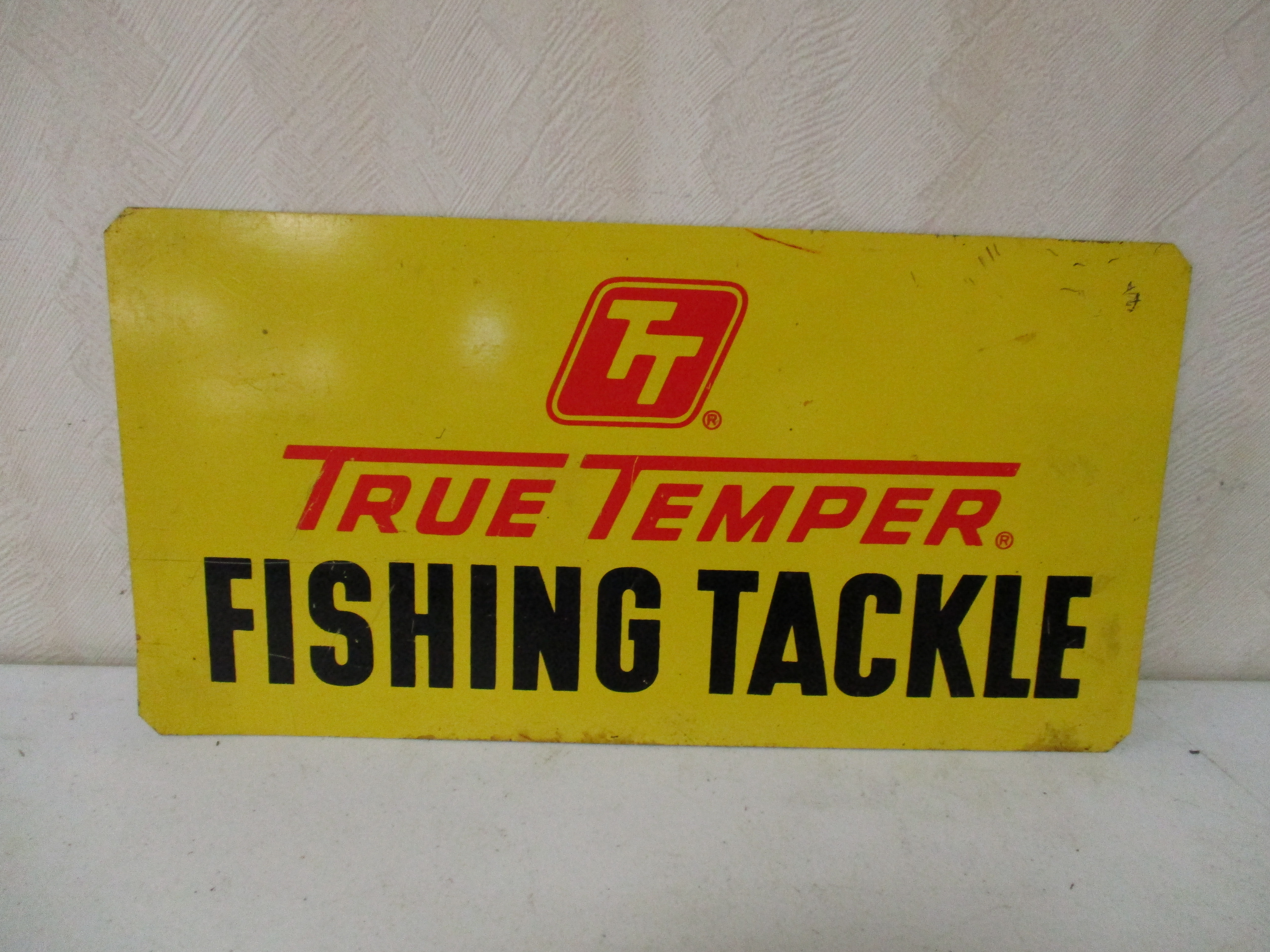Lot 131: TruTemper Fishing Tackle DST Sign - 7" X 13"