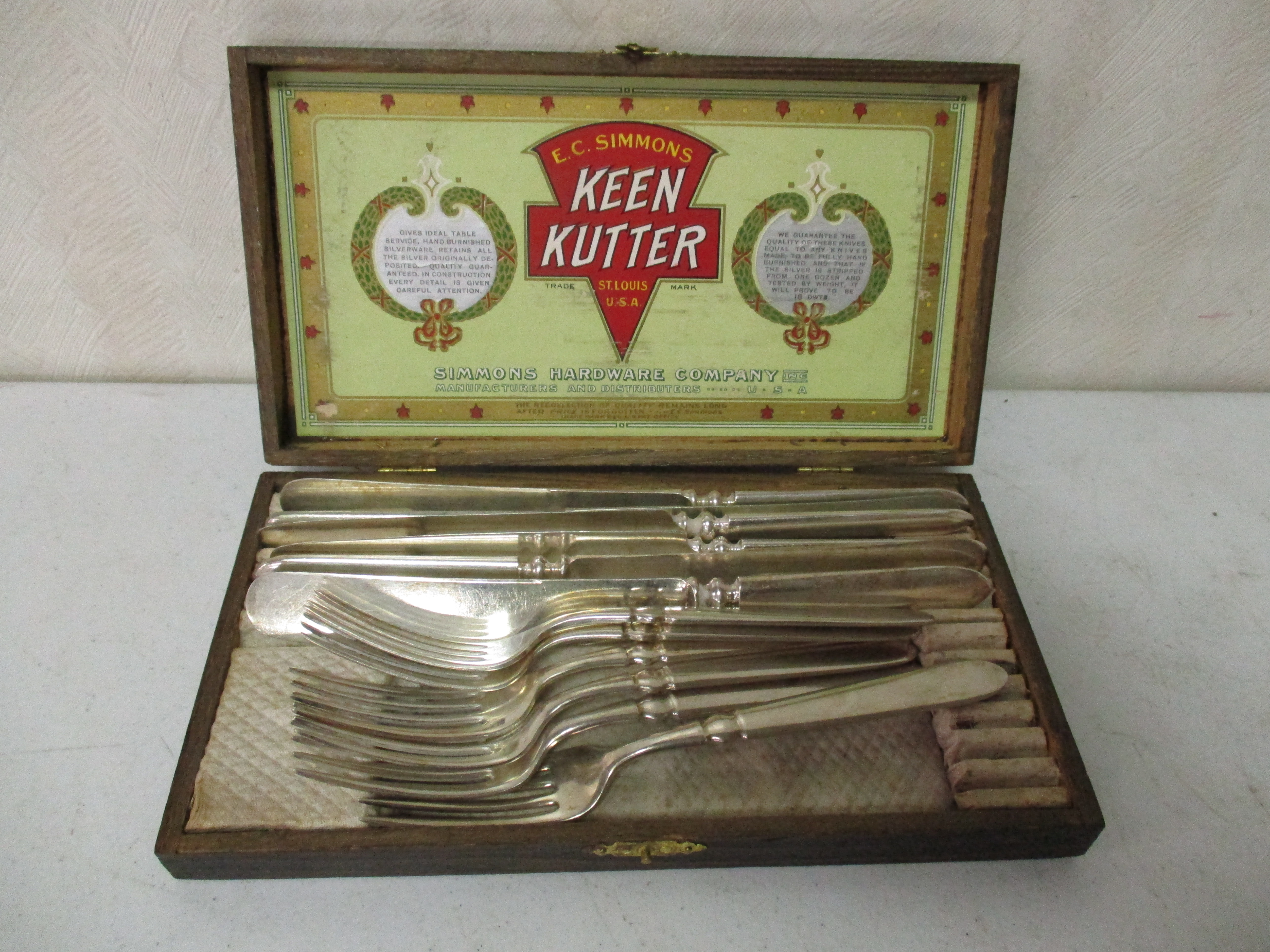 Lot 132: Keen Kutter Fork And Knife Set