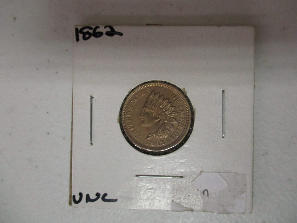 Lot 14: 1862 Indian Head Penny (very Crisp)