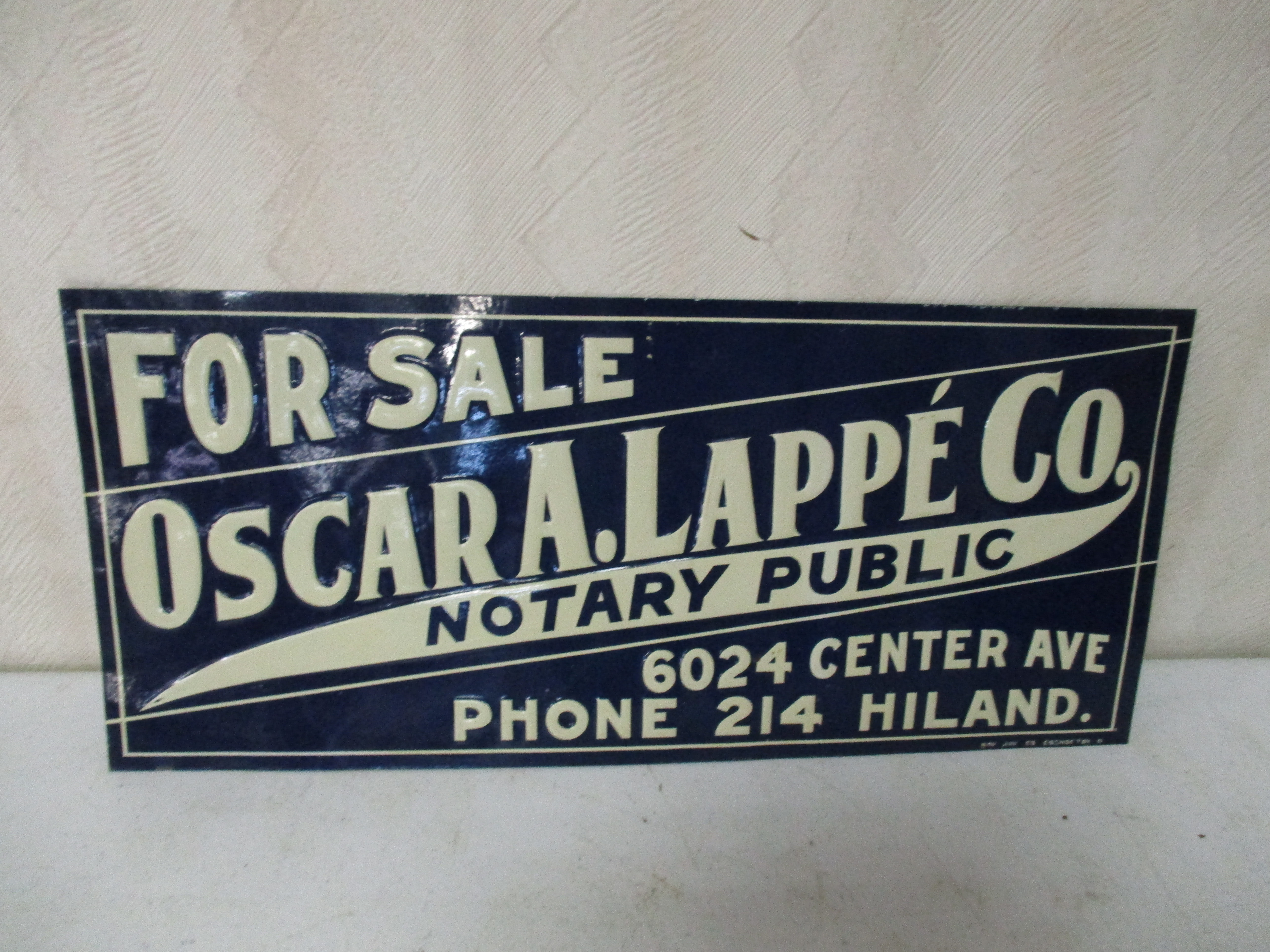 Lot 143: Notary Public SST Sign - 6" X 14"