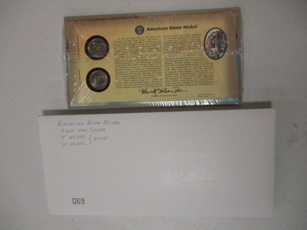 Lot 18: 2005 American Bison Nickel 1st Day Cover