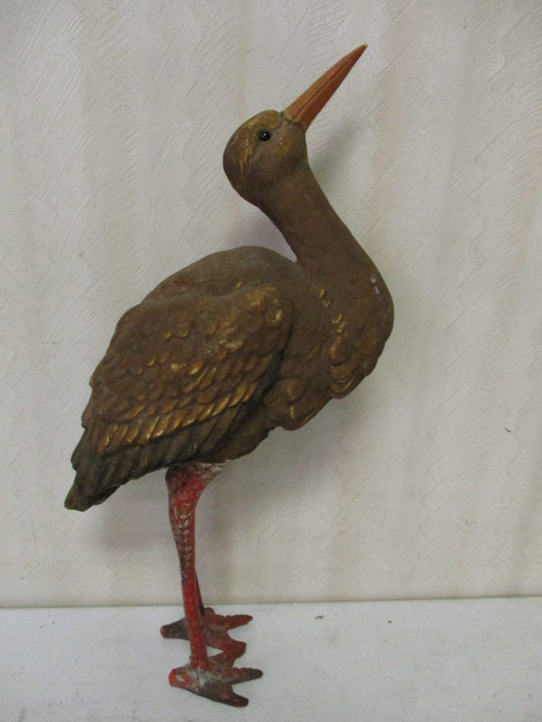 Lot 186: Paper Mache Stork - 18" Hign