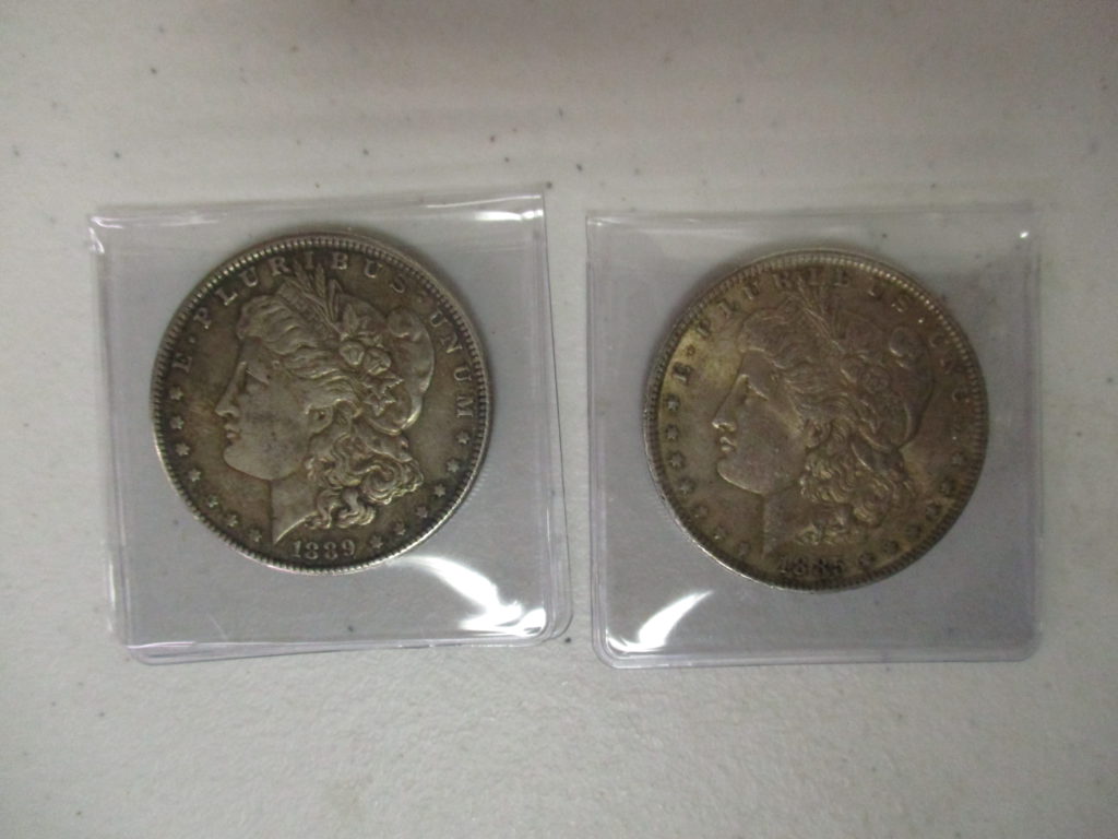 Lot 19: 1885 And 1889 Morgan Silver Dollars (by The Piece, Take 2)