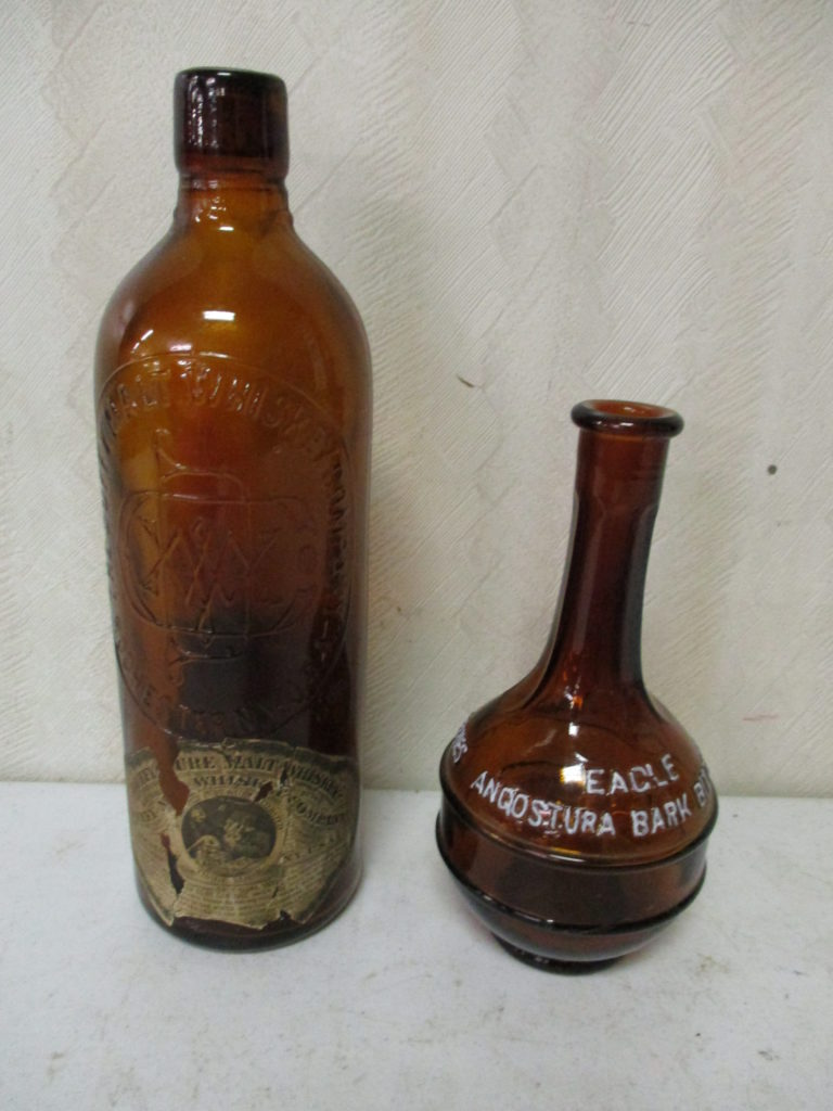 Lot 227: Duffy Whiskey Bottle And Bark Bitters Bottle