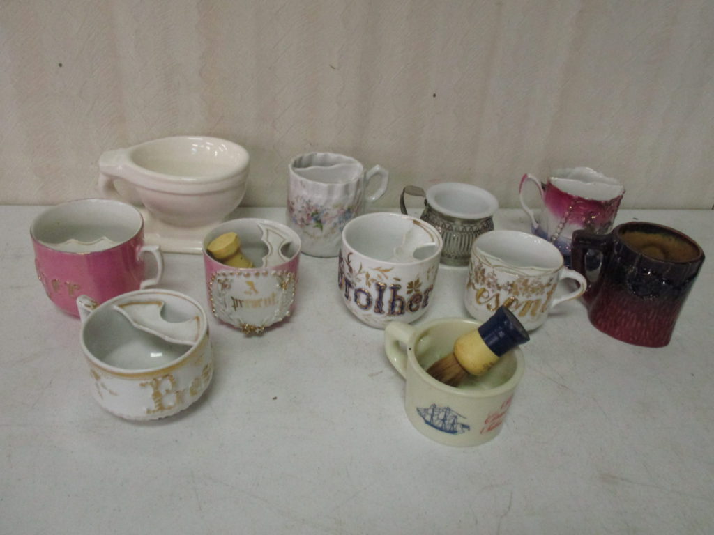 Lot 237: (11) Shaving Mugs