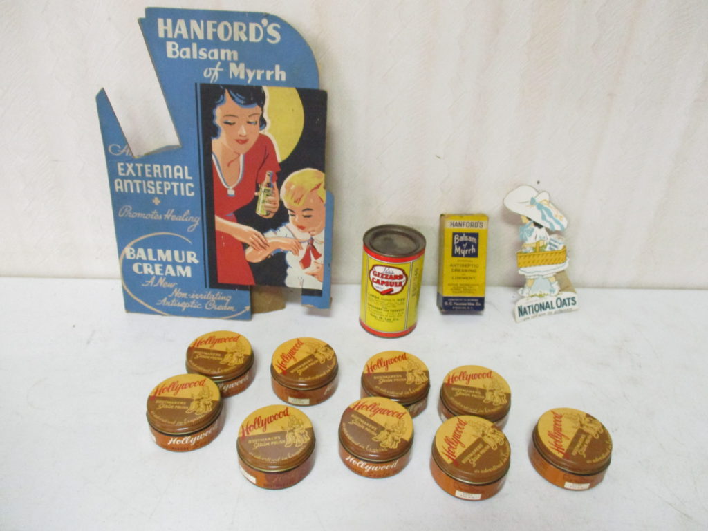 Lot 251: Hollywood Polish, Cardboard Ad & Misc