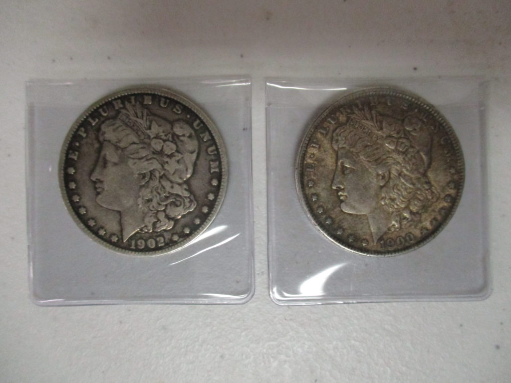 Lot 3: 1900 And 1902 Morgan Dollars        (by The Piece, Take 2)