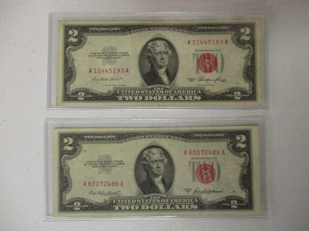 Lot 30: (2) $2 Red Seal Notes