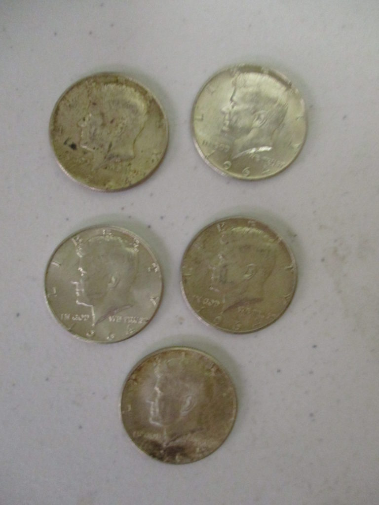 Lot 34: (5) 1964 Kennedy 1/2 Dollars (by The Piece, Take 5)