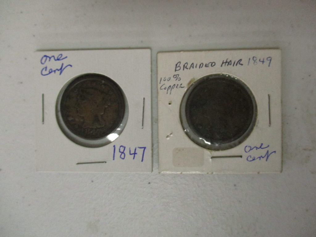 Lot 39: (2) Large Cents, 1848 And 1849 (by The Piece, Take 2)