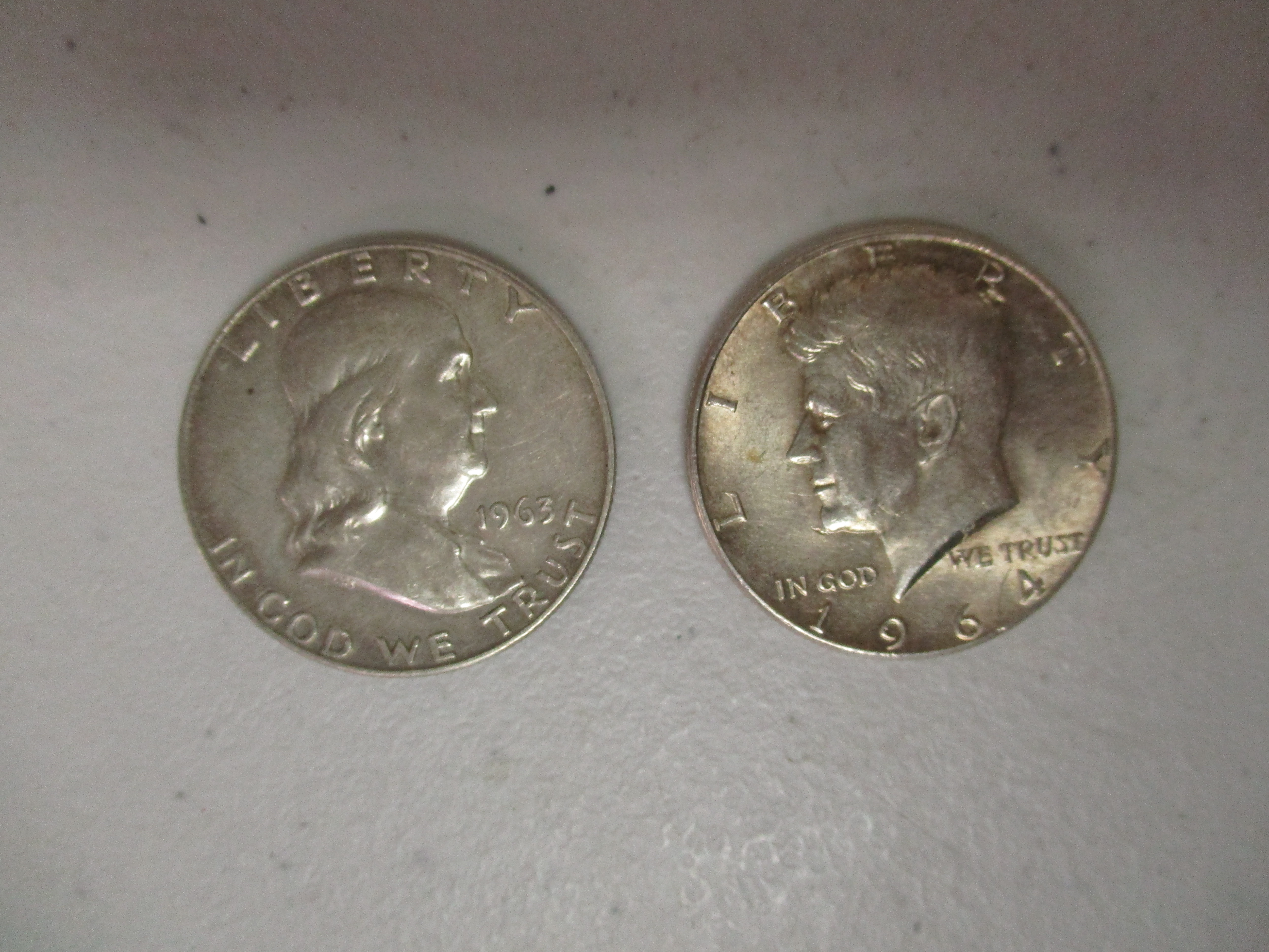 Lot 40: Franklin Half And Kennedy Half (by The Piece, Take 2)