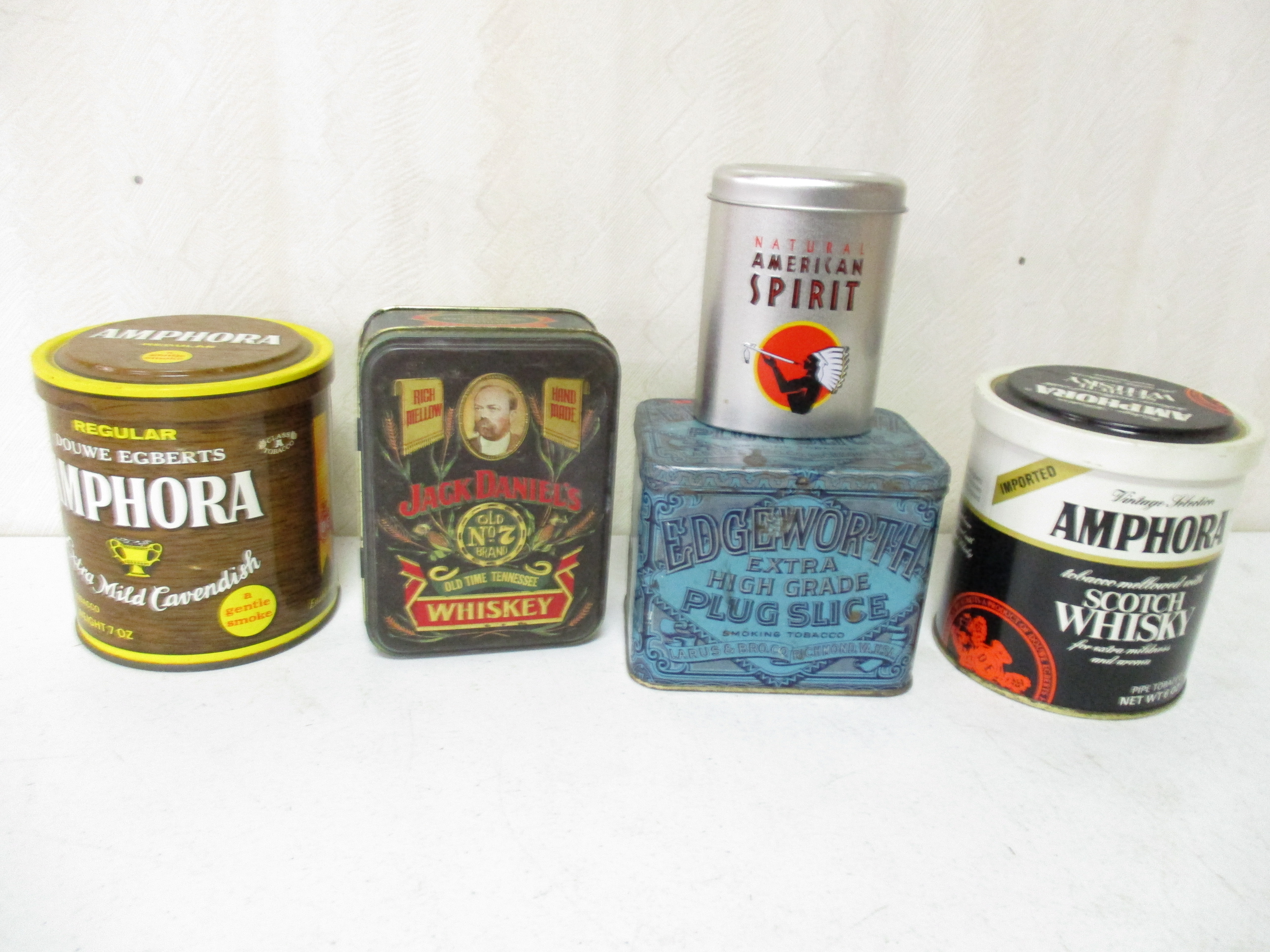 Lot 93: (5) Assorted Tobacco Tins